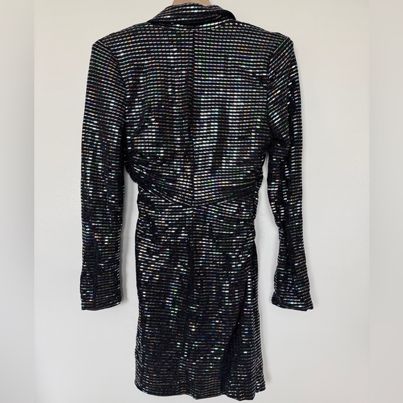 NWT ZARA MIRRORED BLAZER DRESS 0387/172 315/009 - Picture 5 of 17